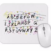 Baskı Dükkanı Stranger Things Alphabet Christmas Lights Mouse Pad