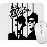 Baskı Dükkanı the Blues Brothers Siyah Beyaz Mouse Pad