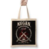 Baskı Dükkanı the Walking Dead Negan Bez Çanta
