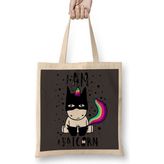 Baskı Dükkanı Unicorn Batcorn 04 Bez Çanta