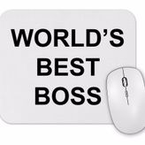 Baskı Dükkanı Worlds Best Boss Mouse Pad