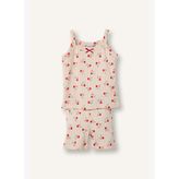 Baskılı Fitilli 2li Ekru Pijama Takımı Kız Bebek I0404A526HS