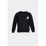 Baskılı Siyah Kadın Sweatshırt 22K0574k1