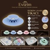 Basmalı Silikon Lavabo Tıkacı Süzgeçli Evye Küvet Gider Koku Önleyici