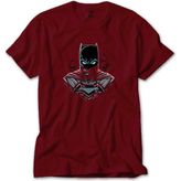 Batman Head Kırmızı Tişört Liyada - XL