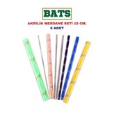BATS AKRİLİK MERDANE SETİ 15 CM. 8 ADET