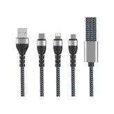Bax 3 In 1 USB Kablo 1.2m - Siyah