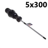 Bay-Tec 5x300 mm Düz Şiş Tekli Tornavida