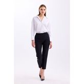 Bayan Blek Boy Slim Pantolon - 2XL - 0 Siyah