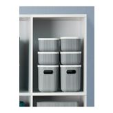 Bayev 6 Parça Gri Set 2 Adet 6.2 Lt 4 Adet 3.2 Lt Storage Dolap Düzenleyici Kapaklı Çorağ Kemer Kutusu