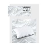 Bayev Bambu Yastık Mikrofiber 50x70 Cm Beyaz