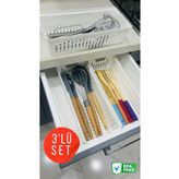 Bayev Clio 3'Lü Set Modüler Kaşıklık Ve Kepçelik Çekmece Içi Düzenleyici Mutfak Organizer