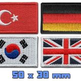 Bayrak Arma Patch 50 x 30 mm (Güney Kore)