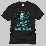 Bazinga: Sheldon Neon Erkek Tişört - M - Siyah