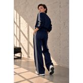 bb butik basic Şerit Detaylı Dökümlü Kumaş Kadın Eşofman Takımı MY3535