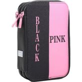 Bback 3 Katlı Kalemlik Black Pink - Pembe - Siyah