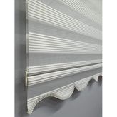 BBB MZ321 220x200 cm Krem Dar Pliseli Stor Zebra Perde