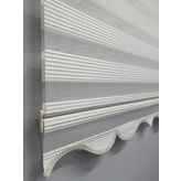 BBB MZ321 240x260 cm Krem Dar Pliseli Stor Zebra Perde