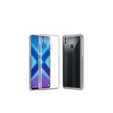 bbtech Huawei P30 Lite Şeffaf Tıpalı Kamera Korumalı Silikon Kılıf;Şeffaf