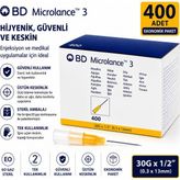 Bd Microlance Mezoterapi Iğne Ucu 30G 0,3 x 13MM (400 Adet) 4 Kutu