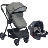 Be-Be Elegant Travel Sistem Bebek Arabası – Çift Yön, Tam Yatış, 18 kg Kapasite - Siyah - Gri