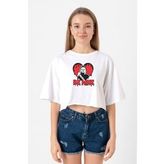 Be Mine Michael Myer Beyaz Kadın Crop Tshirt