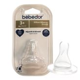Bebedor 302 Orta Akış Silikon Biberon Emziği 3 Ay+