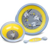 Bebedor 3'lü Beslenme Seti koala desenli sarı