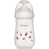 Bebedor 98322 Mor Desenli Geniş Ağızlı 260 ml PP Biberon