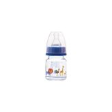 Bebedor Özel Amaçlı Desenli Mini Cam 60 ml Biberon Lacivert