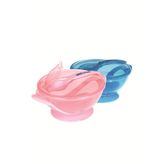 Bebedor Pembe Vakumlu Tabak ve Kaşık Seti