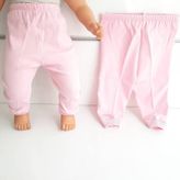 Bebegen Sade Pembe Tek Alt Bebek Penye Pantolon