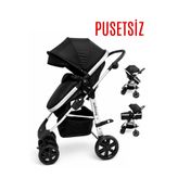 BEBEGOLD Travel Sistem, Pusetsiz, Çift Yönlü, ( Seyahat Sistem ) Bebek Arabası PREMIUM