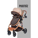 Bebegold Truva Travel Sistem Bebek Arabası Pusetsiz - Kahverengi