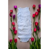 Bebek Basic Ribana Bisiklet Yaka 4lü Atlet Body -beyaz