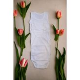 Bebek Basic Ribana Bisiklet Yaka Fitilli 3lü Atlet Body -krem