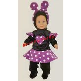 Bebek Minnie Mouse Kostümü Taçlı