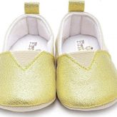 Bebek Patik Simli Kumaş Gold