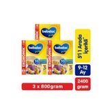 Bebelac 3 Devam Sütü 800 Gr x3 9-12 Ay