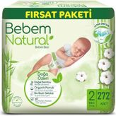Bebem Natural No:2 Mini 272 Adet Bebek Bezi
