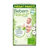 Bebem Natural No:3 Midi 112 Adet Bebek Bezi