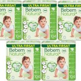 Bebem Natural No:4 Maxi 520 Adet Bebek Bezi