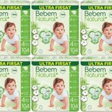 Bebem Natural No:4 Maxi 624 Adet Bebek Bezi