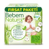 Bebem Natural No:6 XLarge 32 Adet Bebek Bezi