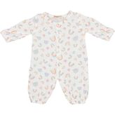 Beberotti Baskılı Organik Bebek Tulumu 259 - 9 - 12 Ay - Krem