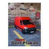 BEBEYM Mercedes Sprinter Metal Oyuncak Araba KIRMIZI