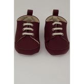 Bebiccino Erkek Bebek Patik Ayakkabı Bağcıklı 18-19 Numara, Bordo
