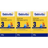 Bebivita Bebek Sütü 400GR No:3 1 Yaşından İtibaren Biberon Maması 3'lü Set Besleyici İçerik - .