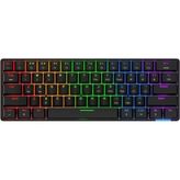 Beboncool STK61 Android Ios Pc Mac Uyumlu Bluetooth Rgb Mini Mekanik Klavye - Kırmızı Switch - Siyah