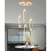 Beckett 4'Lü Kristal Top Başlıklı Gold Sarkıt Led Avize
